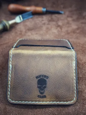 El Hefe Classic Skull Logo Haters Wallet - Brown Leather