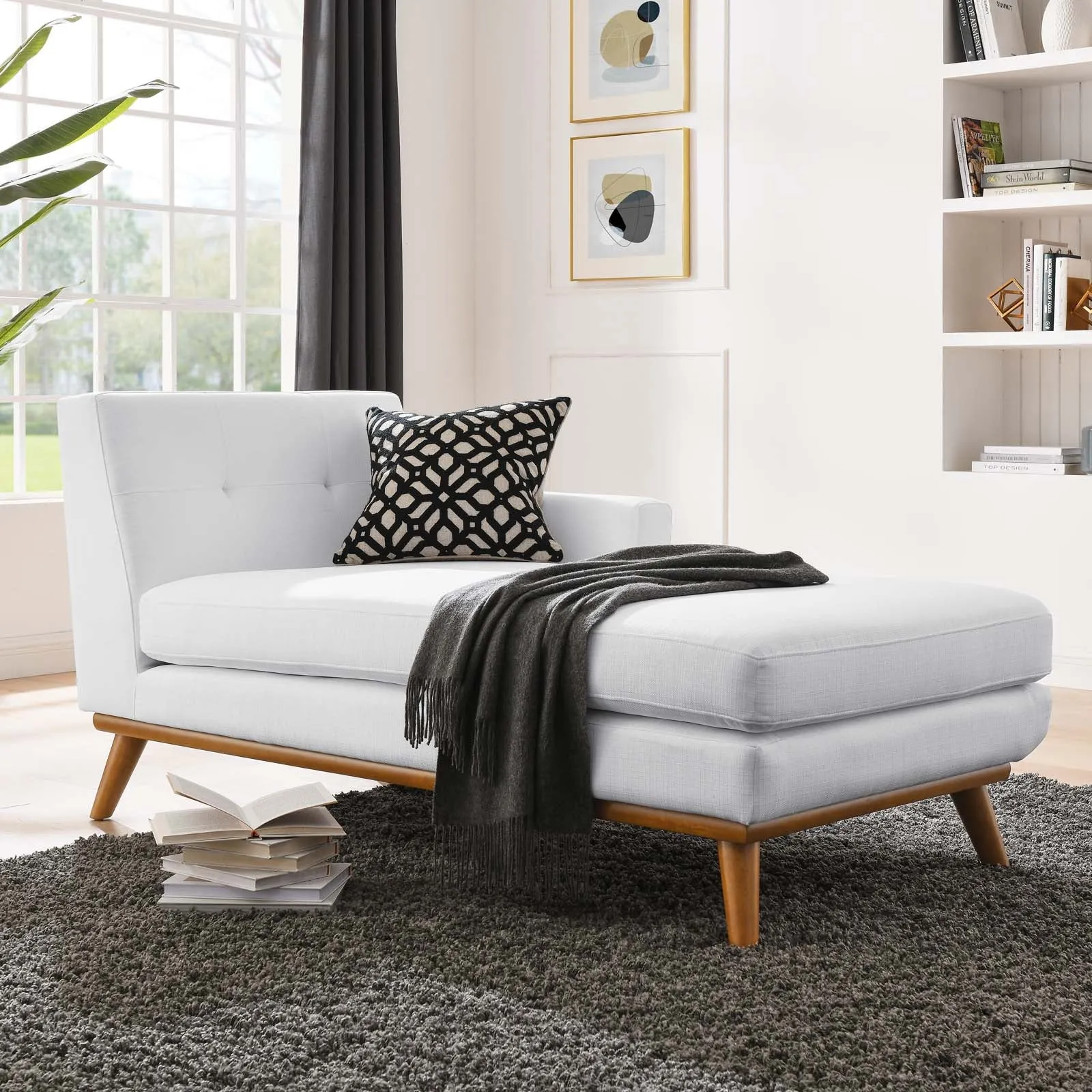 Engage Right-Facing Upholstered Fabric Chaise