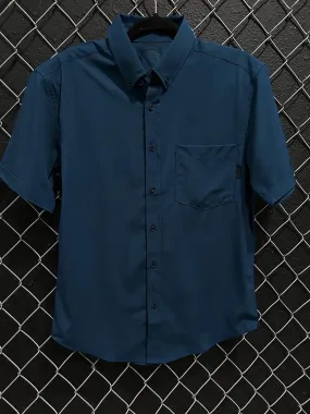 ESSENTIAL BLUE MAVERICK BUTTON UP