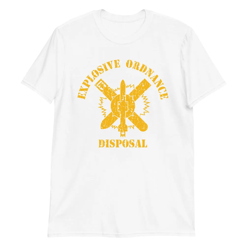 Explosive Ordnance Disposal EOD Logo Aged Short-Sleeve Unisex T-Shirt