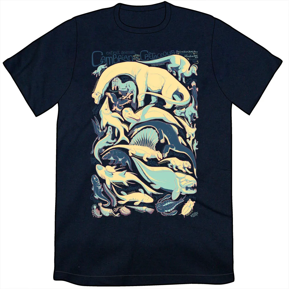 Extinct Animals of the Paleozoic and Mesozoic Shirt