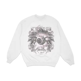 Eye Bat White Crewneck