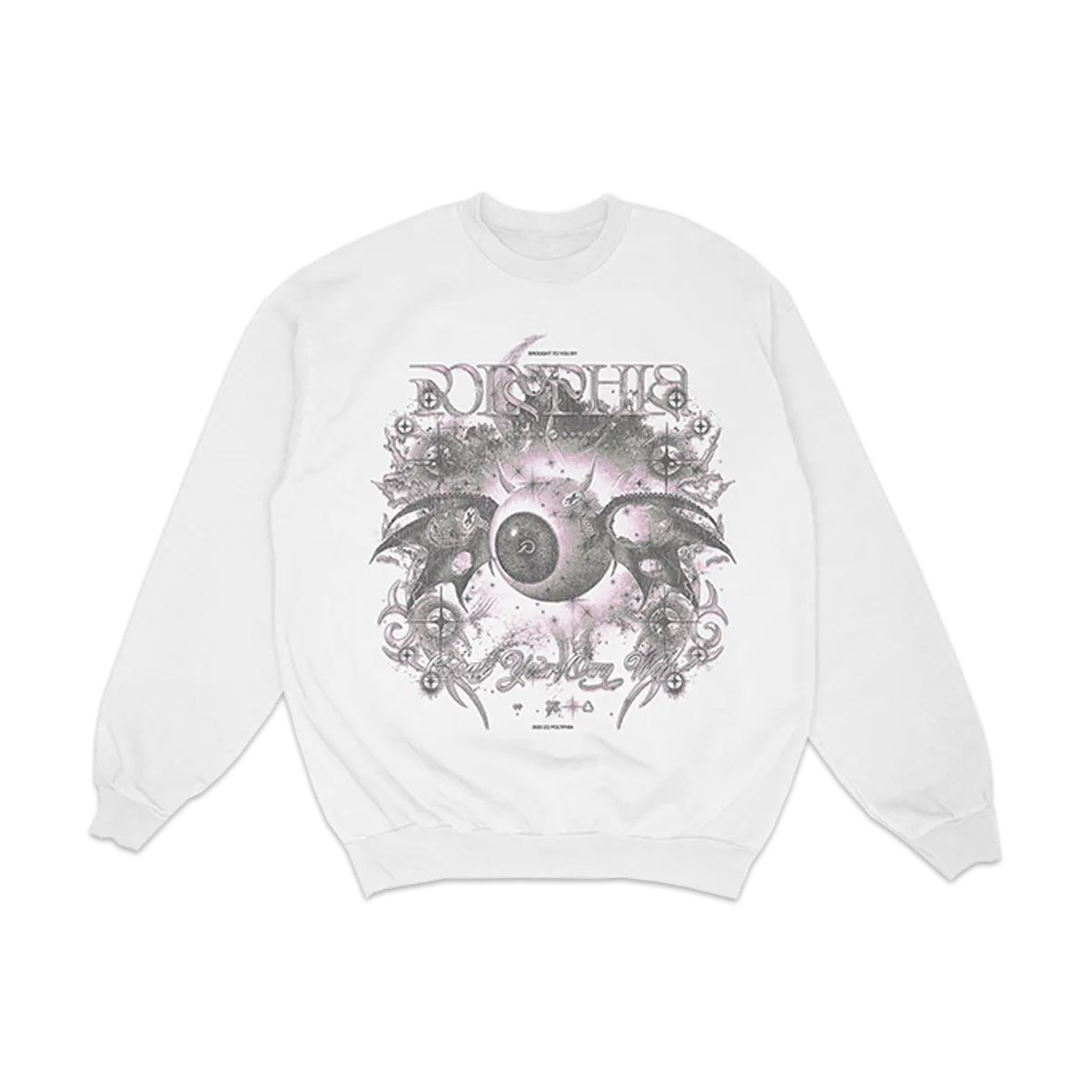 Eye Bat White Crewneck