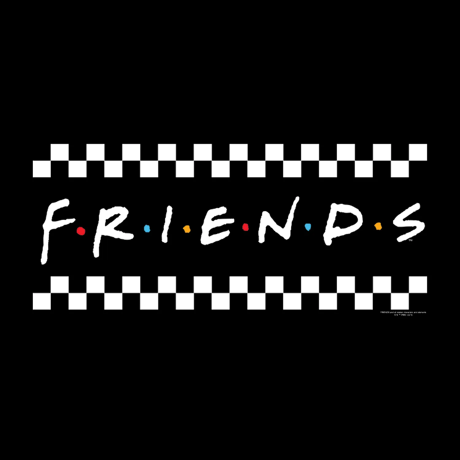 Friends - Checkered Logo Unisex Tee