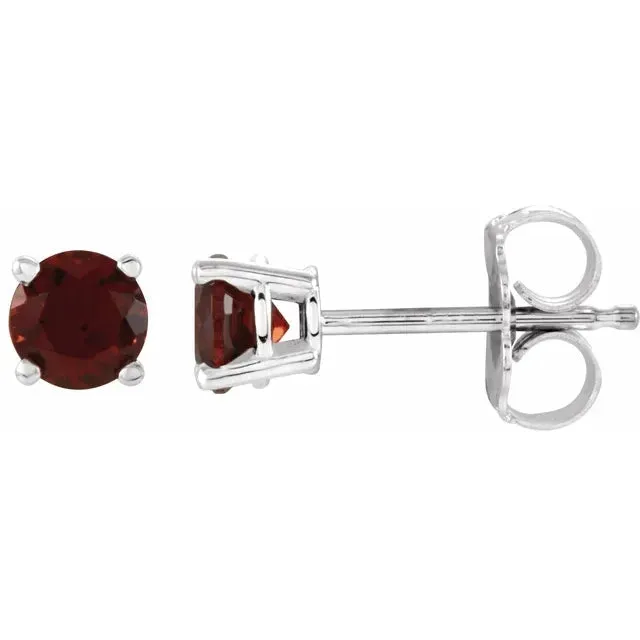 Garnet Stud Earrings