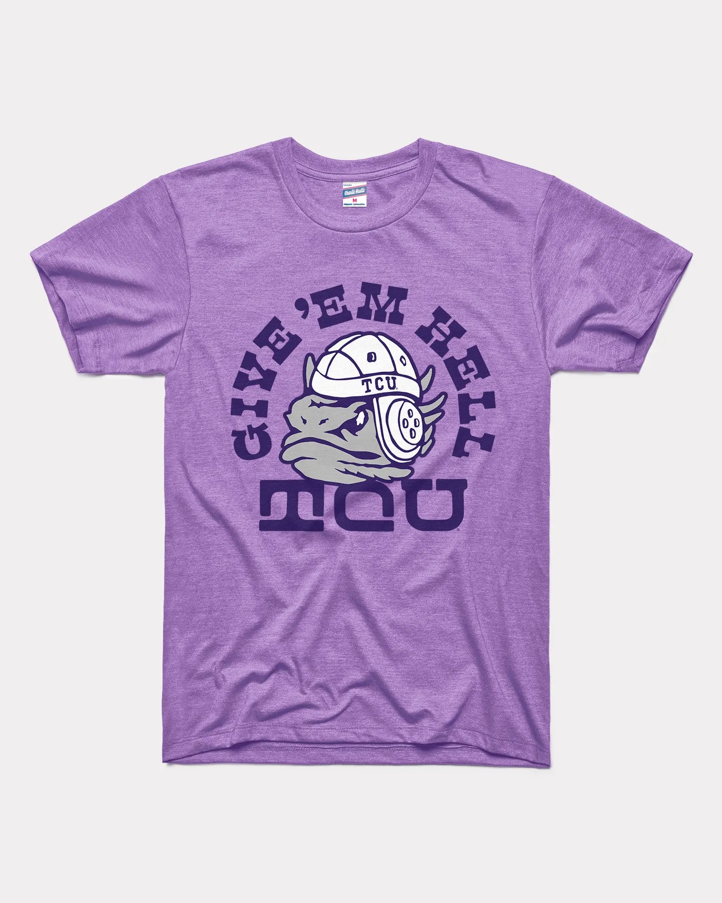 Give 'Em Hell TCU Lavender T-Shirt