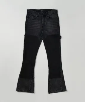 Greater Fifth Carpenter Flare Denim Jeans - Black