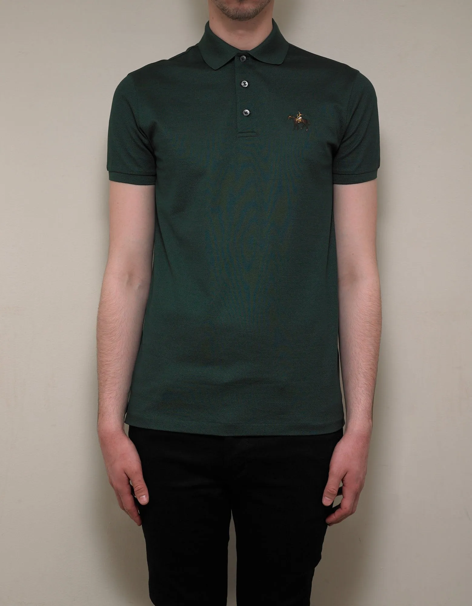 Green Pony Embroidery Polo T-Shirt -