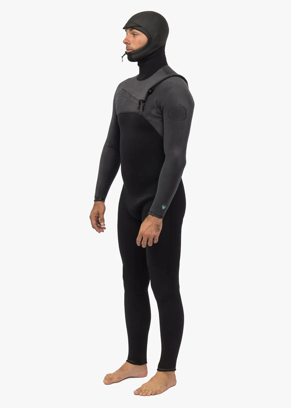 High Seas II 5-4 Full Hooded Chest Zip Wetsuit