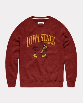 Iowa State Cyclones Pennant Cardinal Crewneck