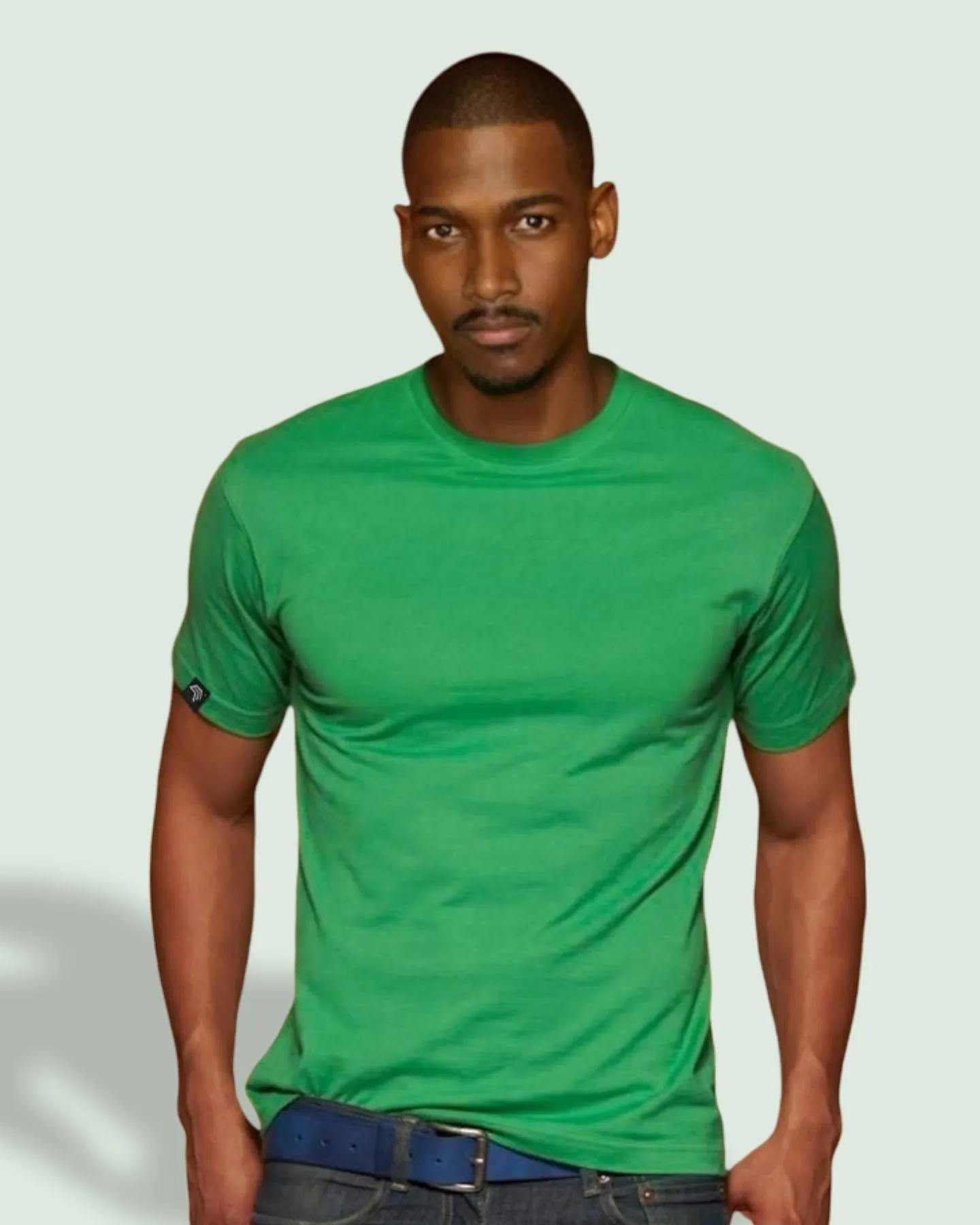 JAN 0002 ― Herren Heavy Komfort T-Shirt - Fern Grün