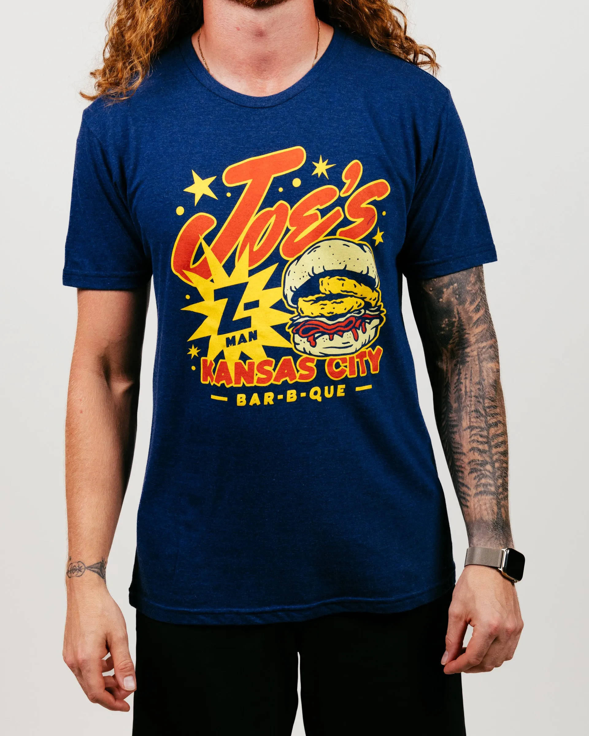 Joe's KC Bar-B-Que Z Man Navy T-Shirt