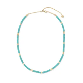 Kendra Scott Delilah Strand Necklace In Variegated Turquoise Magnesite