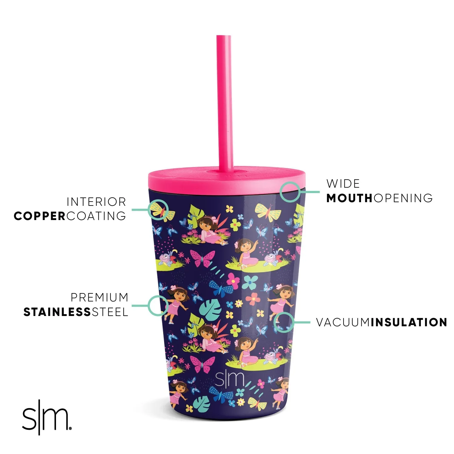 Kids Classic Tumbler with Lid and Silicone Straw