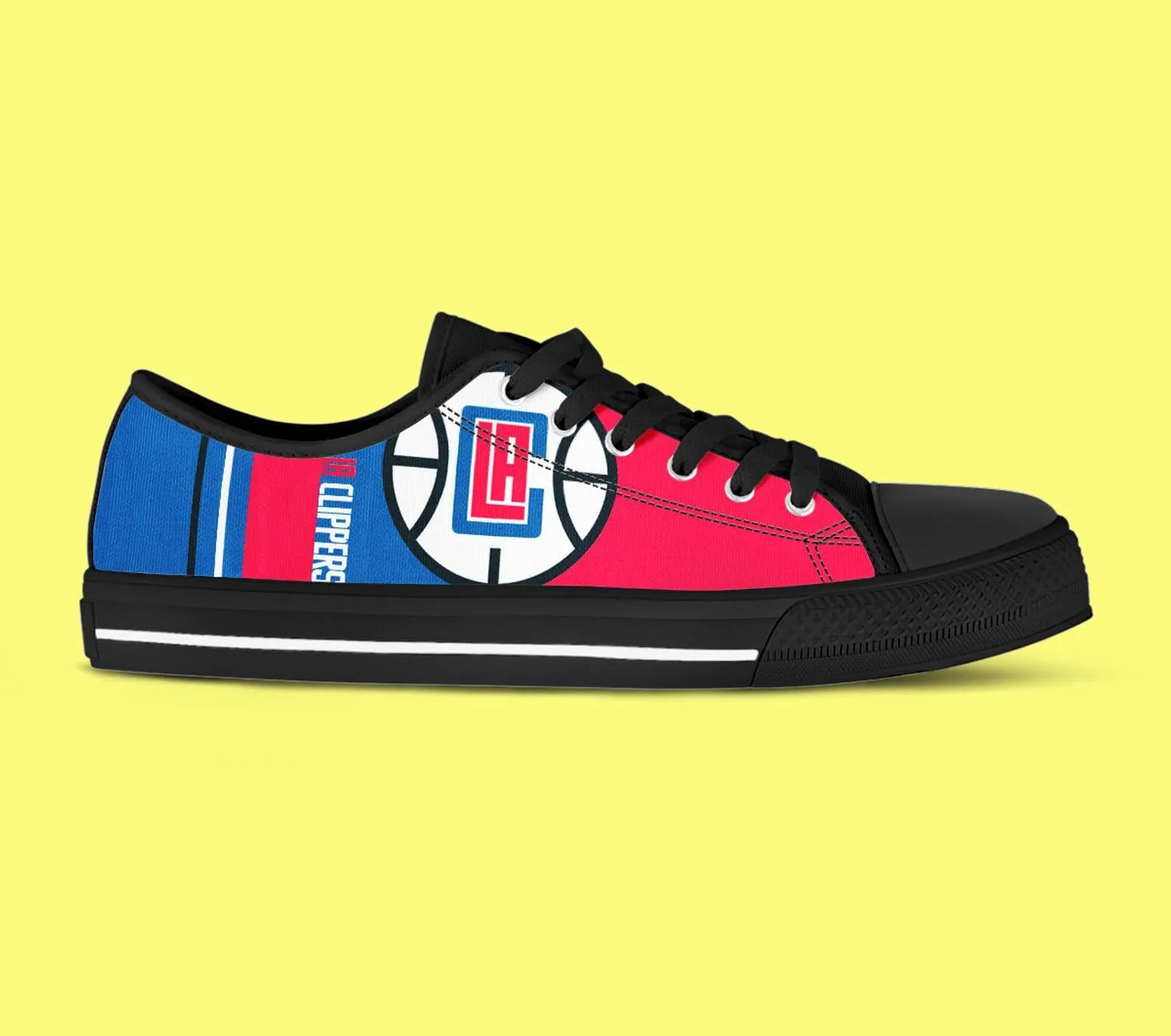 LA Clippers Custom Lowtop, Basketball Custom Shoes, Sport Lowtop, Canvas Shoes, Canvas Lowtop, Unisex Shoes, Gift Birthday