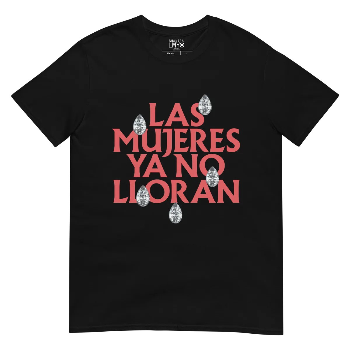 Las Mujeres Ya No Lloran Teardrops T-shirt - Black