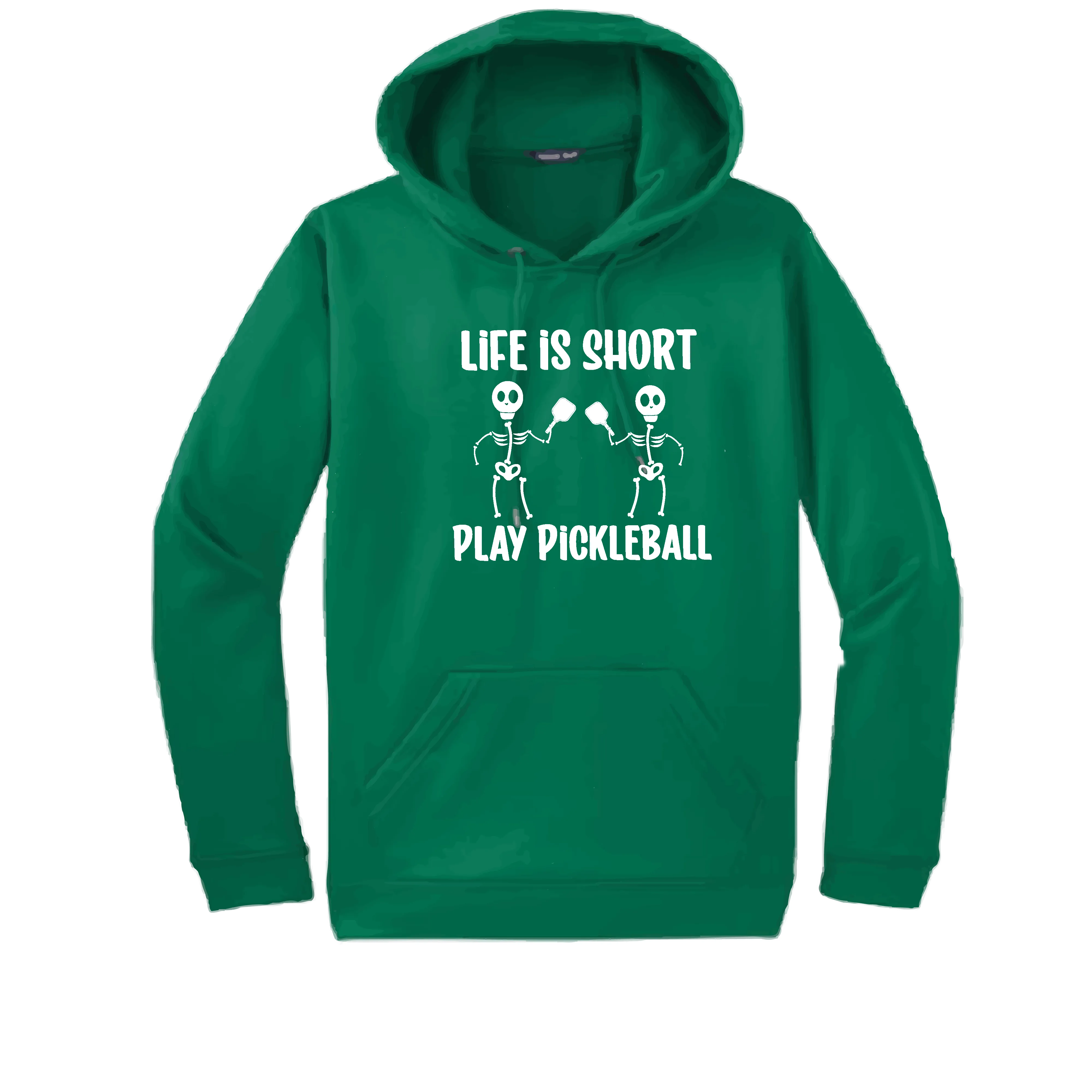 Life is Short Skeletons | Unisex Hoodie Athletic Sweatshirt | 50% Cotton/50% Polyester