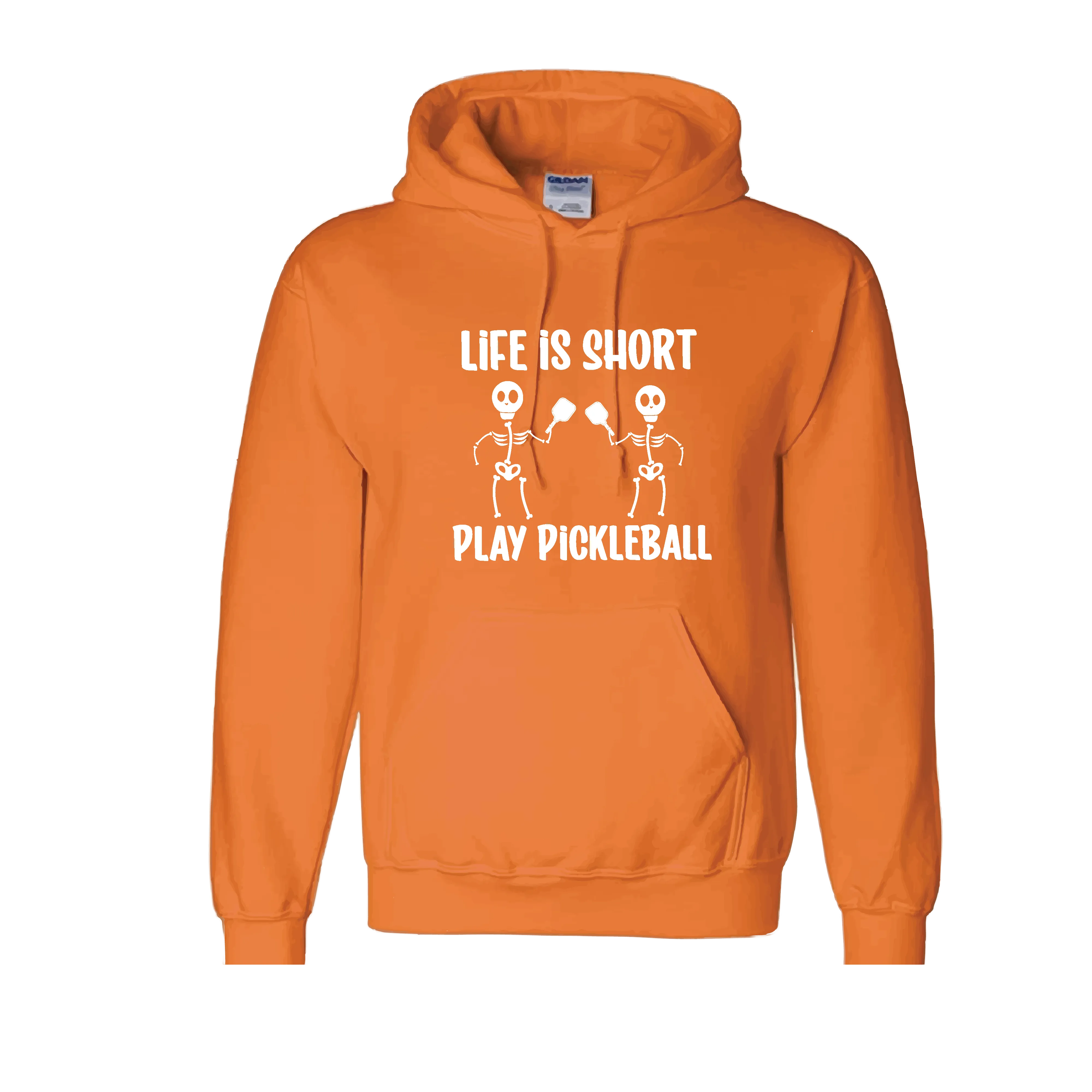 Life is Short Skeletons | Unisex Hoodie Athletic Sweatshirt | 50% Cotton/50% Polyester