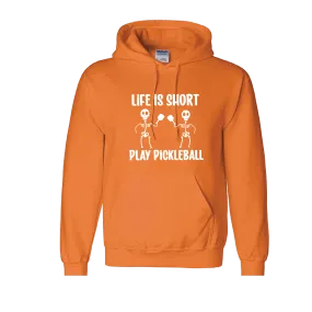 Life is Short Skeletons | Unisex Hoodie Athletic Sweatshirt | 50% Cotton/50% Polyester