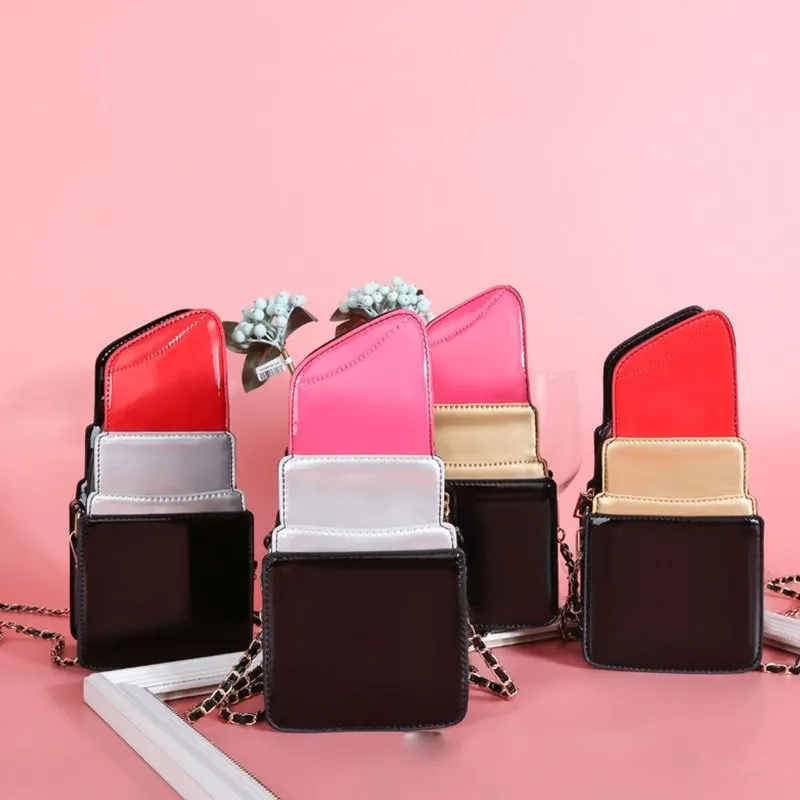 Lipstick Shape Chain Bag Crossbody Bag