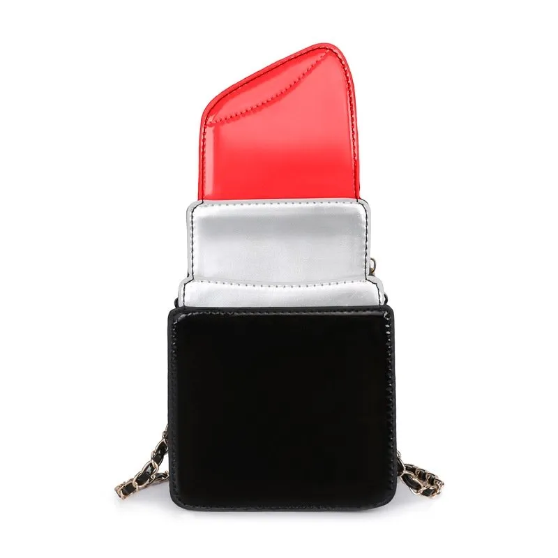 Lipstick Shape Chain Bag Crossbody Bag