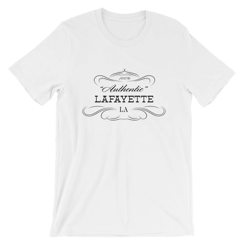 Louisiana - Lafayette LA - Short-Sleeve Unisex T-Shirt - "Authentic"