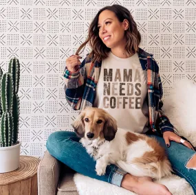 Mama Needs Coffee Tee - Neutral