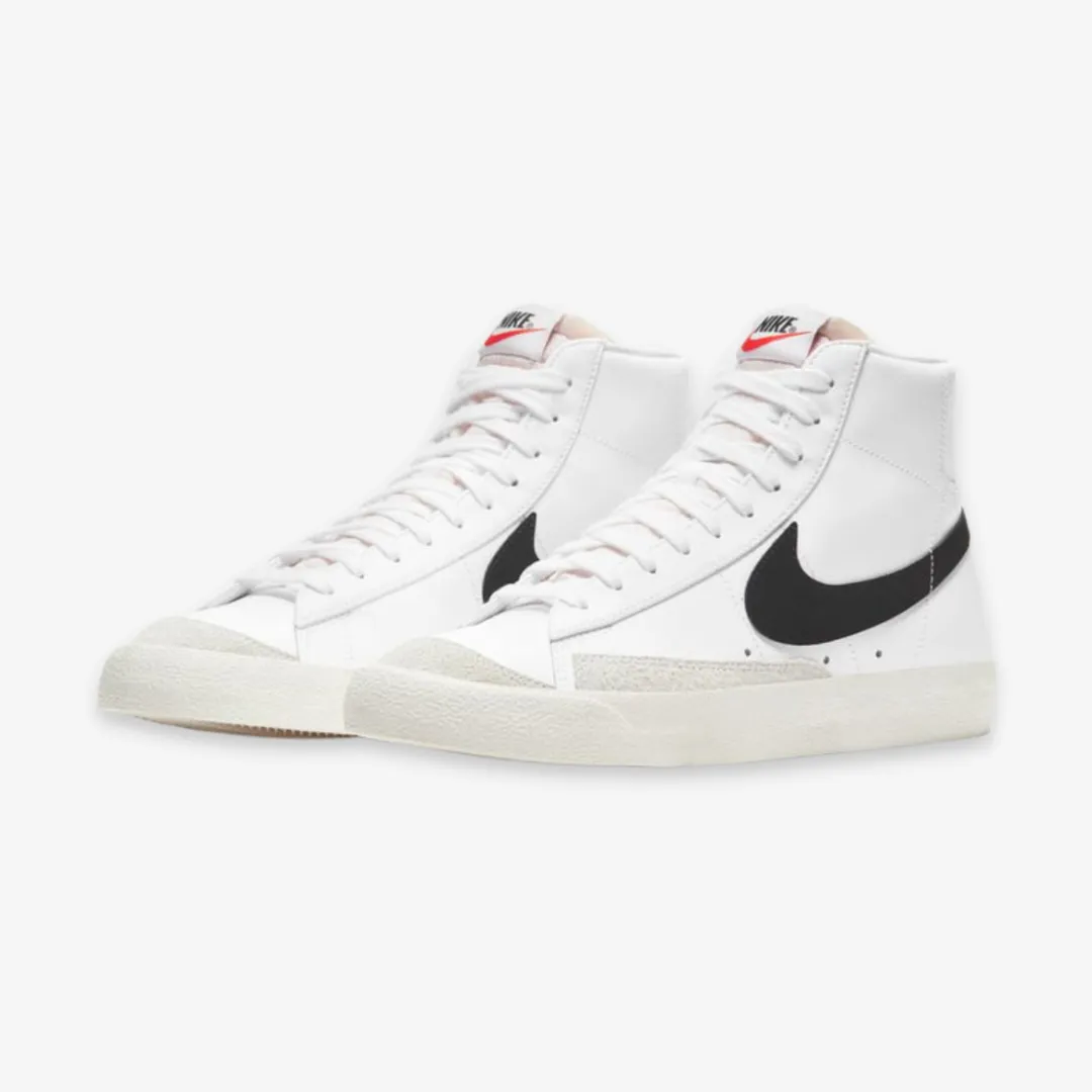 mens nike blazer mid '77 vntg (white/black)