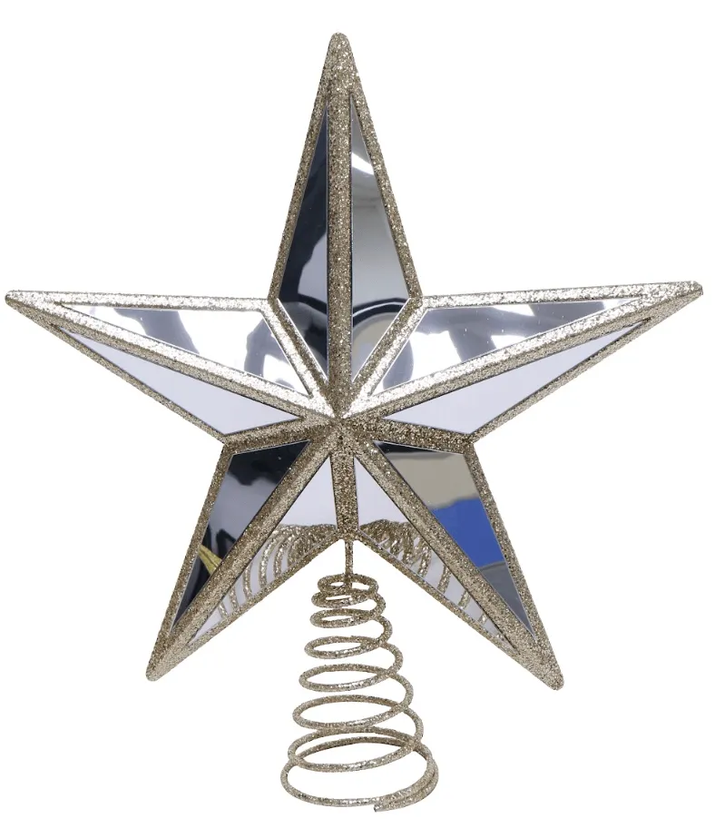 Mirror Glitter Star Topper 2 Asst (30.5cm)