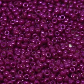 Miyuki Boncuk, MiyukiRoundBeads 8/0-1465L Opaque Fuchsia Luster