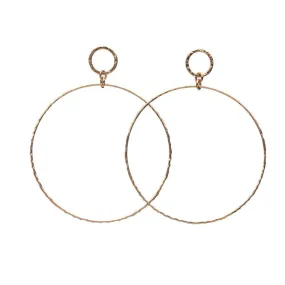 Molly Small Hoop in gold by Kenda Kist