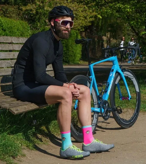 Monkey Sox Classic X5 Sport | Pink & Turquoise