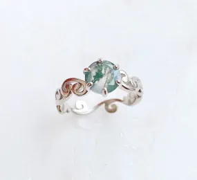 Moss Agate ring