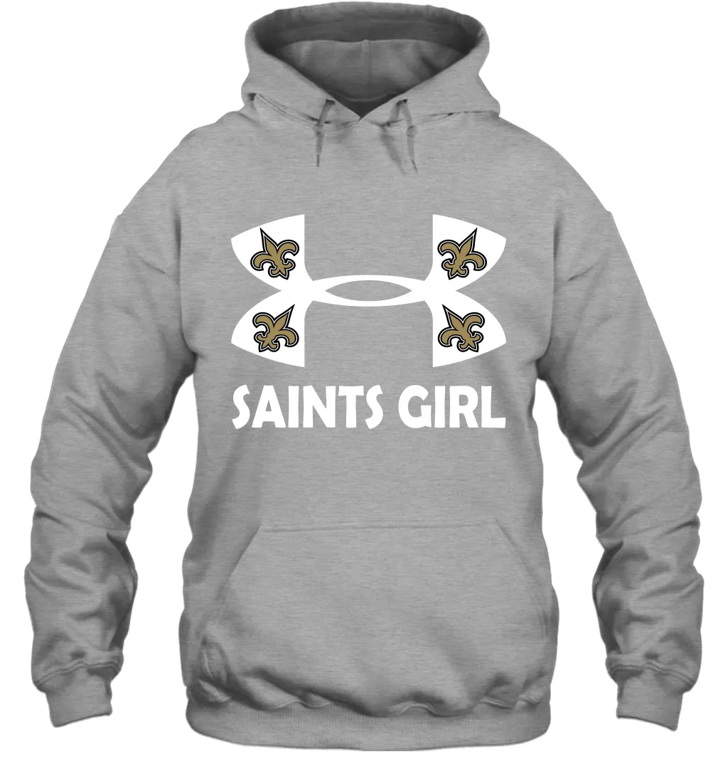 New Orleans Saints Girl Under Armour Football Hoodies