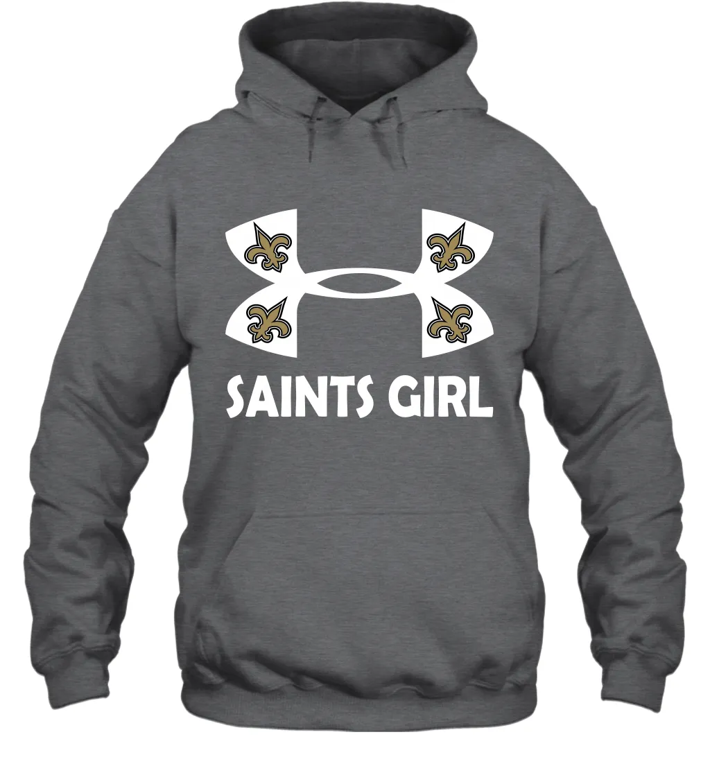 New Orleans Saints Girl Under Armour Football Hoodies