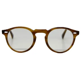 OLIVER PEOPLES Gregory Peck Unisex Eyeglasses - Tan Tortoise