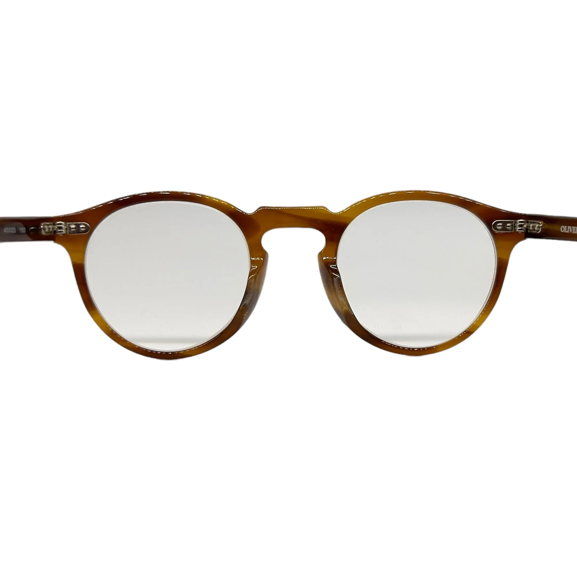 OLIVER PEOPLES Gregory Peck Unisex Eyeglasses - Tan Tortoise