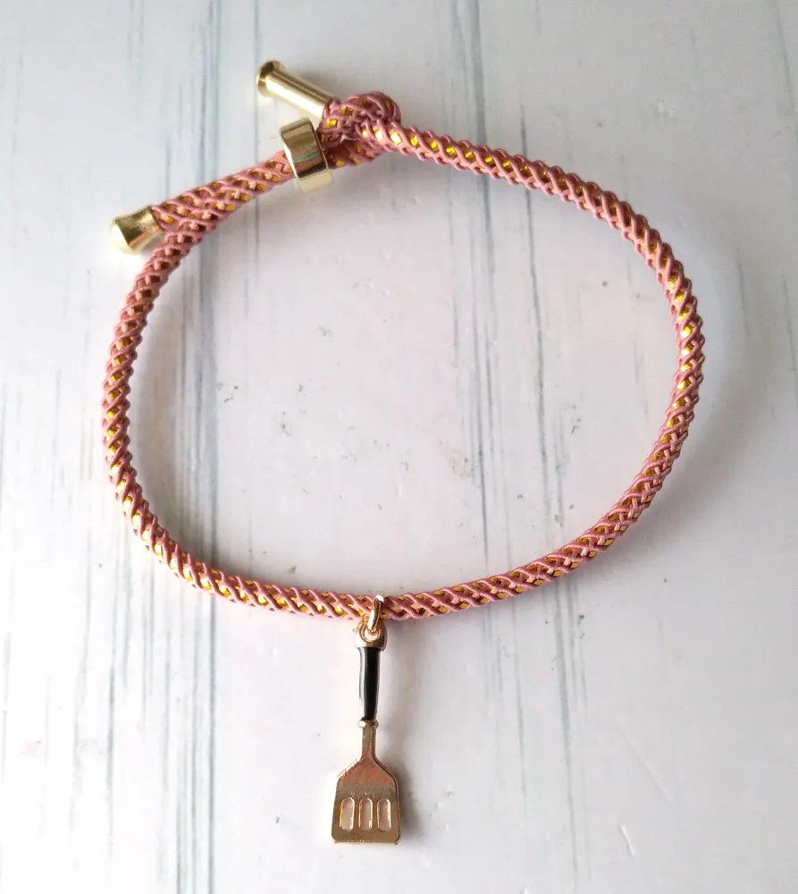 Olivia Spatula Metallic Cord Slider Bracelet