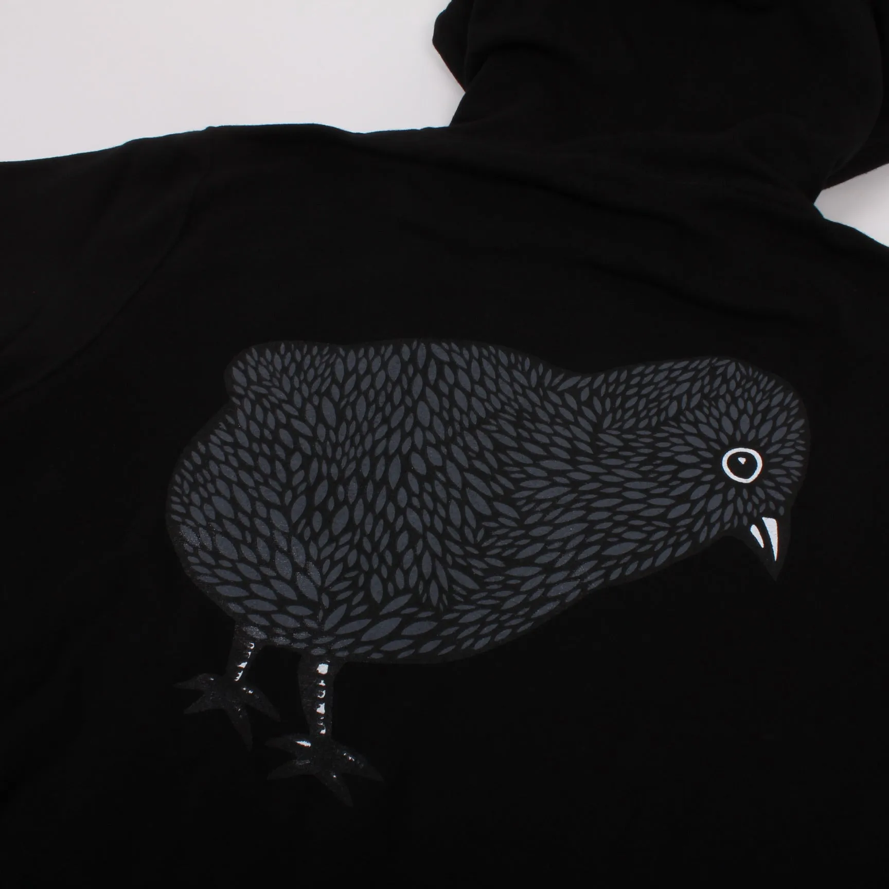 Orchard Frankie Bird Zip Hoodie Black