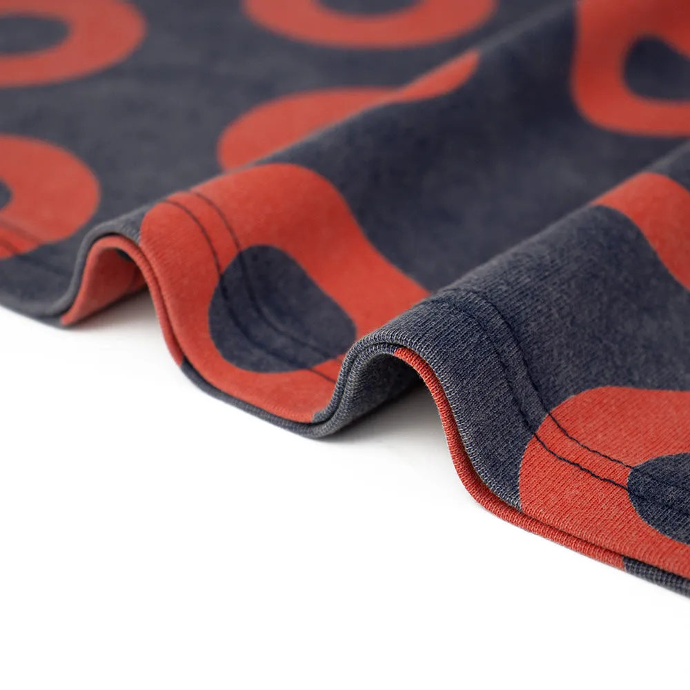 Phish | Acid Wash Tee | Navy and Red