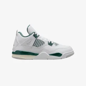 preschool jordan 4 retro (white/oxidized green)