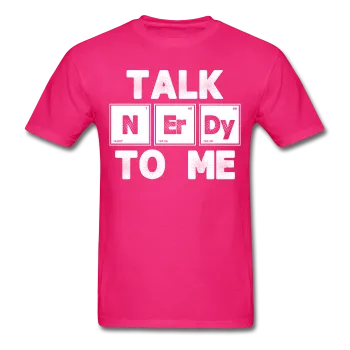 "Talk NErDy To Me" (white) - Men's T-Shirt