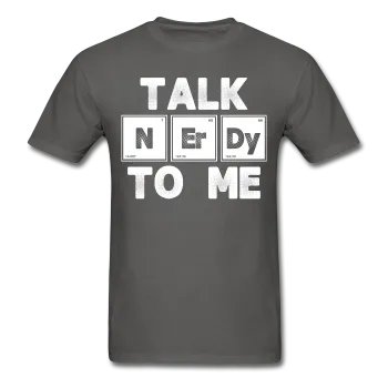 "Talk NErDy To Me" (white) - Men's T-Shirt