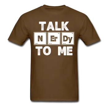 "Talk NErDy To Me" (white) - Men's T-Shirt