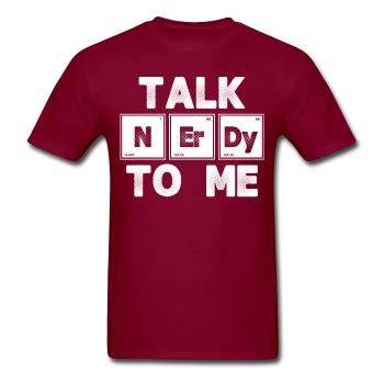 "Talk NErDy To Me" (white) - Men's T-Shirt