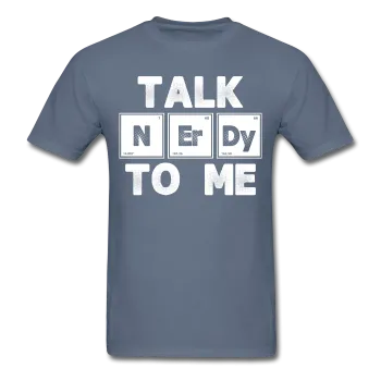 "Talk NErDy To Me" (white) - Men's T-Shirt