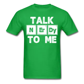 "Talk NErDy To Me" (white) - Men's T-Shirt