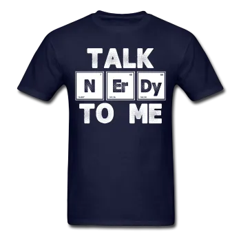 "Talk NErDy To Me" (white) - Men's T-Shirt