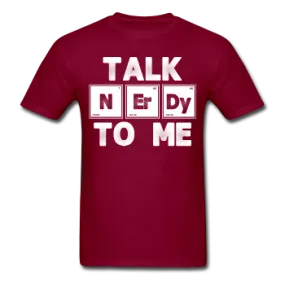 "Talk NErDy To Me" (white) - Men's T-Shirt