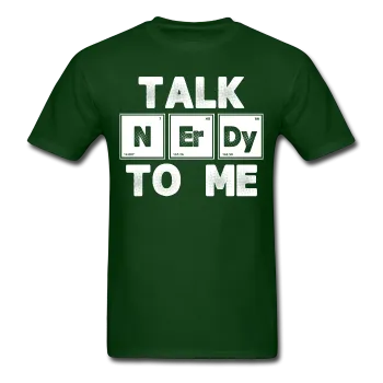 "Talk NErDy To Me" (white) - Men's T-Shirt